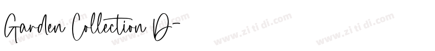 Garden Collection D字体转换